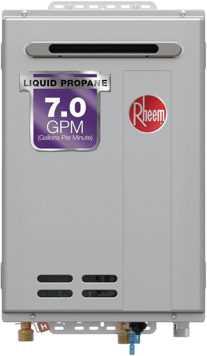 RTG Series 7.0 GPM Liquid Propane Tankless Water Heater Outdoor | 160,000 BTUs High Efficiency On Demand, Continuous
