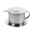 Generic Stainless Steel 100ml Vietnamese Coffee Drip Filter Pot Pour Over Coffee Maker for Home Kitchen Office
