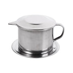 Generic Stainless Steel 100ml Vietnamese Coffee Drip Filter Pot Pour Over Coffee Maker for Home Kitchen Office