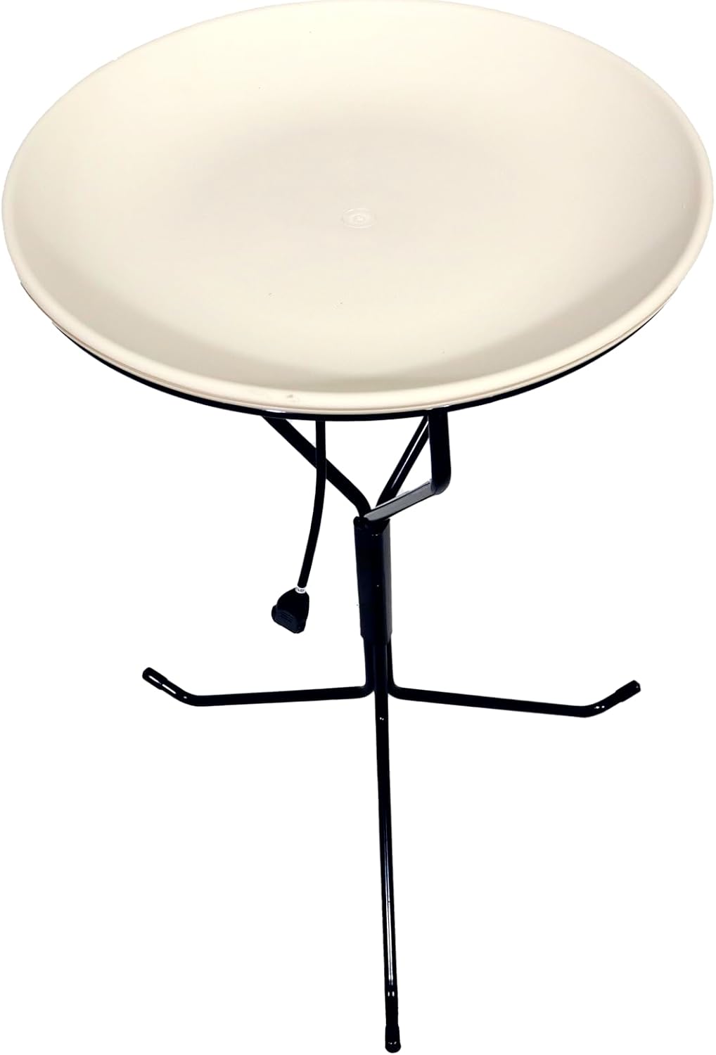 Allied Precision Industries (970) 20-Inch Diameter Heated Bird Bath with Metal Stand - 338348, Light stone color