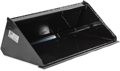 Mini Skid Steer 42" Dirt Bucket Attachment, Toro Style Mounting, Reinforced Side Cutters, Welded-On Cutting Edge