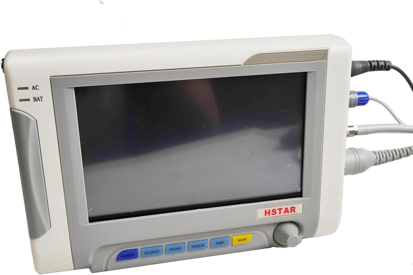 Veterinary Vital Signs Monitor 7 Inch Portable 6 Parameter Monitor ECG/NIBP/PR/SPO2/RESP/TEMP Animal Monitor