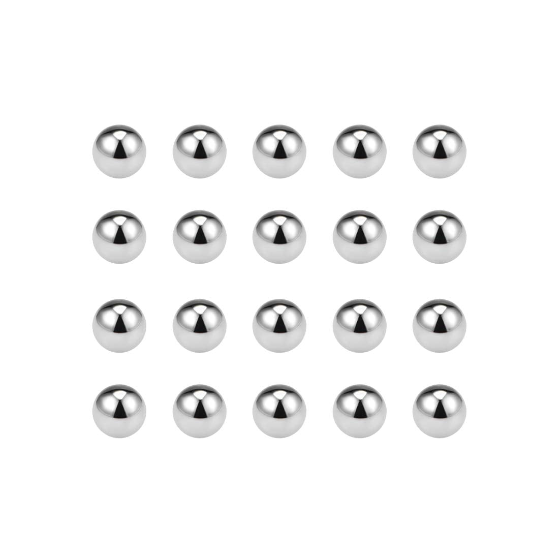 uxcell Precision Balls 1.5mm Solid Chrome Steel G10 for Ball Bearing Keychain Wheel 20pcs