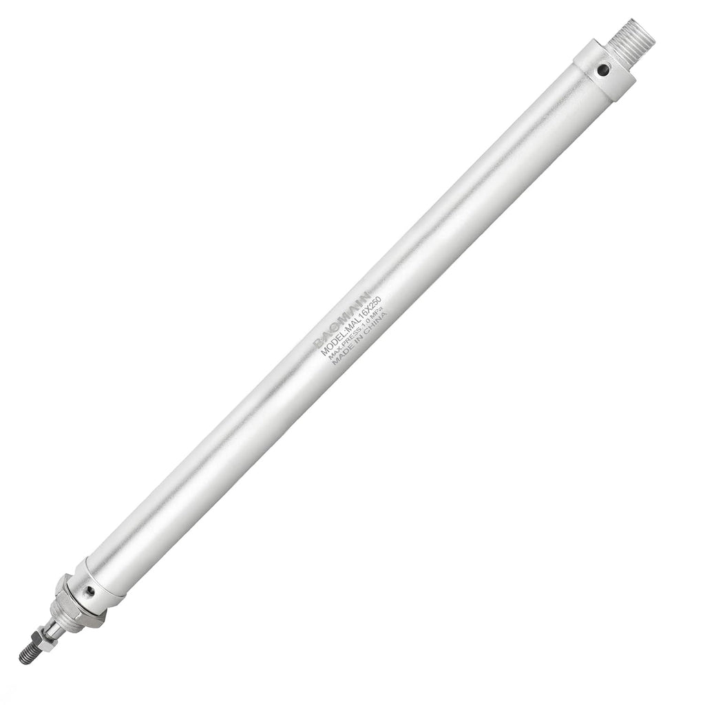 BAOMAIN Mini Pneumatic Air Cylinder 5/8" Bore 10" Stroke MAL 16x250