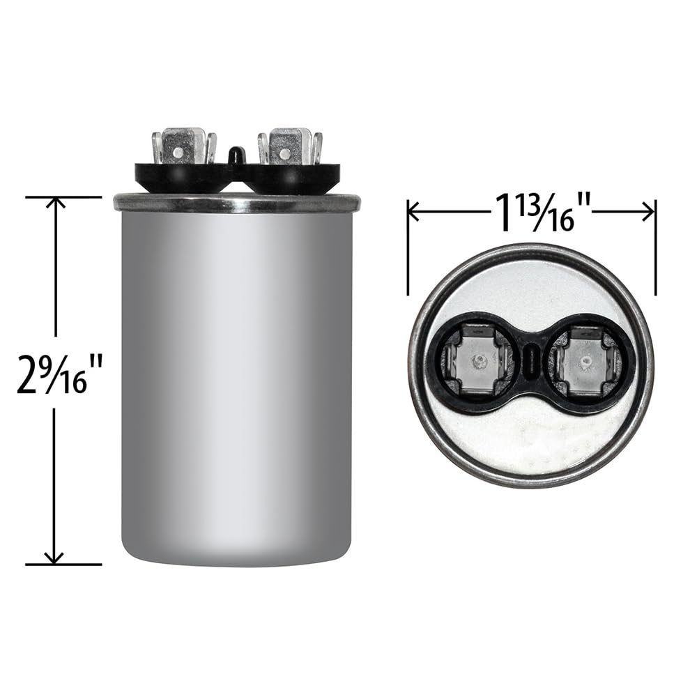 50 uF x 370 VAC Round Run Capacitor by # 12725