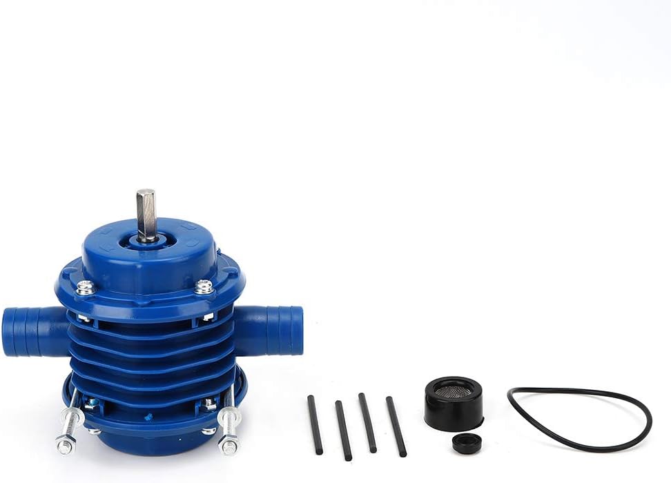 Portable Electric Drill Pump for Water Oil Fluid Transfer - Stainless Steel, 320W+ Output, Garden Home Dewatering Tool