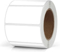 White Rectangle Labels 2 x 1 Inch Blank Stickers Roll 500 Pcs