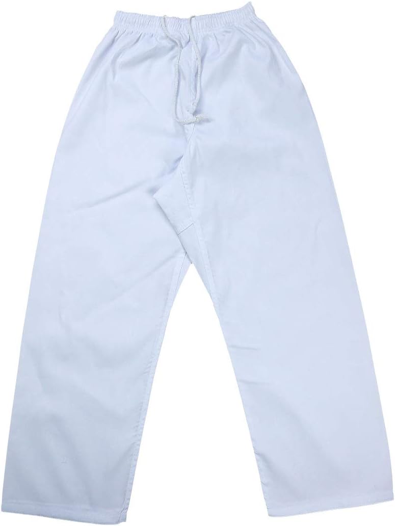 Karate Uniform with Free Belt, White Karate Gi for Kids & Adult Size 000-6