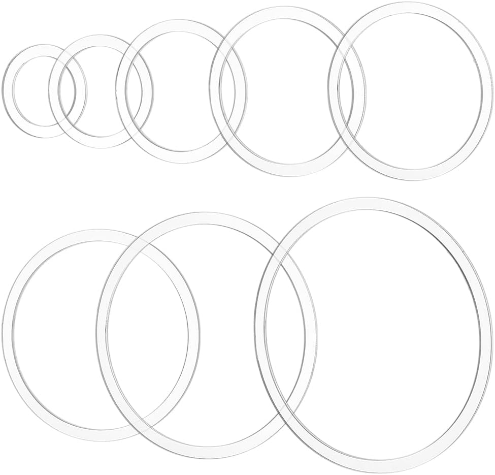 Router Template for Woodworking, 8 Circle Router Jig Templates 2.8~8 inch Clear Acrylic Inlay Templates Craft