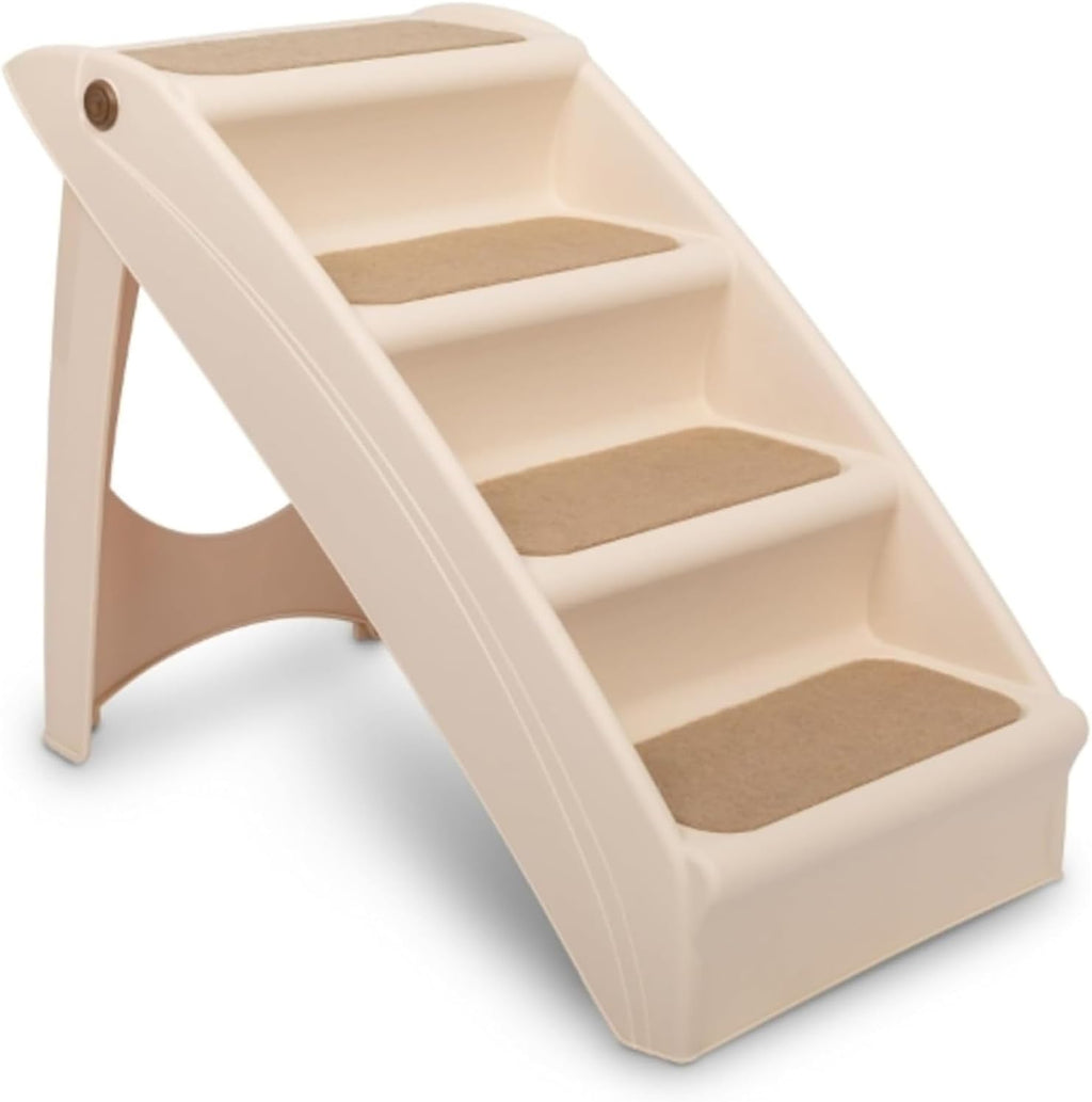 CozyUp Folding Dog Stairs - Pet Stairs for Indoor/Outdoor at Home or Travel - Dog Steps for High Beds, Sofa with