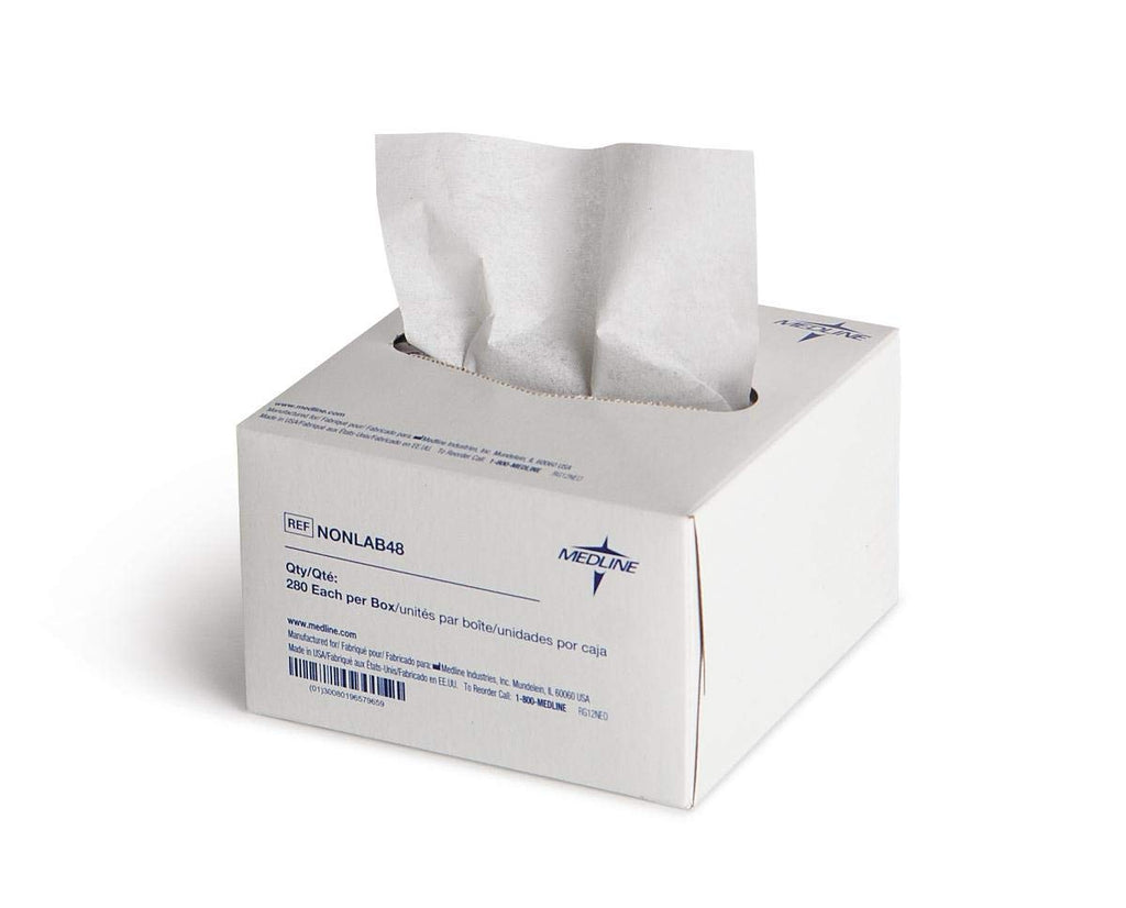 Delicate Task Wipes, Low Linting Lab Wipes, 4" x 8", Multi-Purpose Cleaning, 280 per Box
