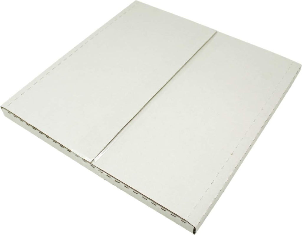 (25) White Vinyl Record LP Shipping Mailer Boxes - Holds 1 to 3 12" Records - Adjustable Height - STRONG 32 ECT