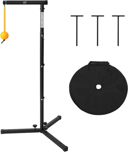 Baseball Softball Batting Tee with Auto Return Ball, Adjustable 21" to 45" Baseball Swing Trainer for All Ages