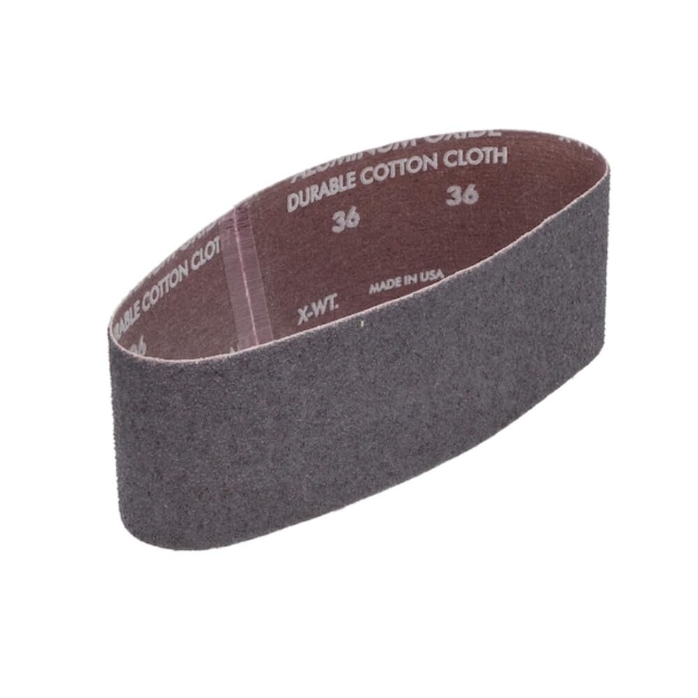 Norton 3X High Performance Portable Sanding Belt, Aluminum Oxide, 21" Length x 3" Width, Grit 36 Extra Coarse (Pack of 5)