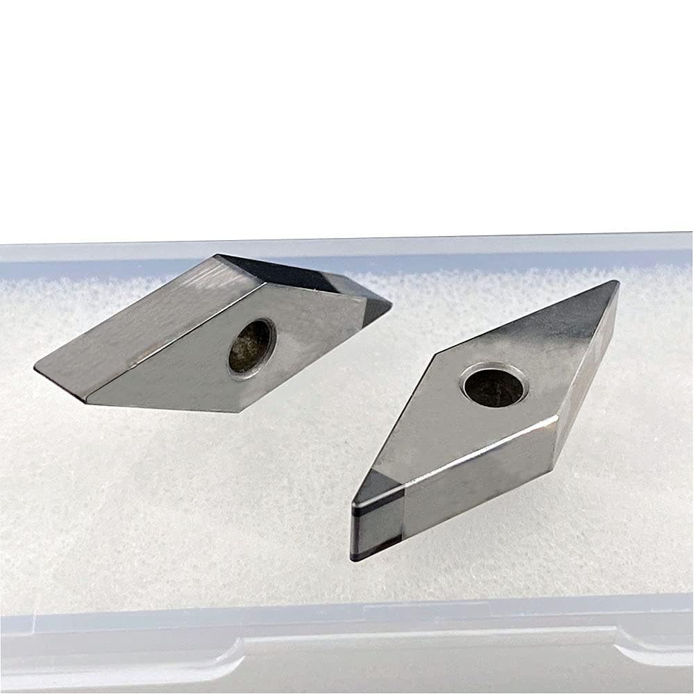 2PCS VNMG331 VNMG160404 CBN Cubic Boron Nitride Inserts Turning Inserts for Machining Harden Steel Carbide Insert for High Hardness Steel