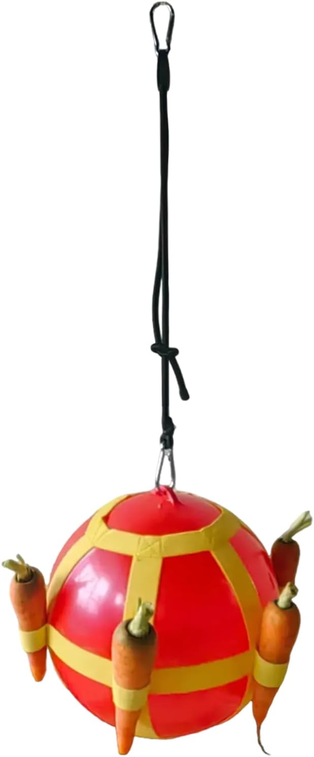 Horse Treat Ball & Horse Stall Toys (Red)