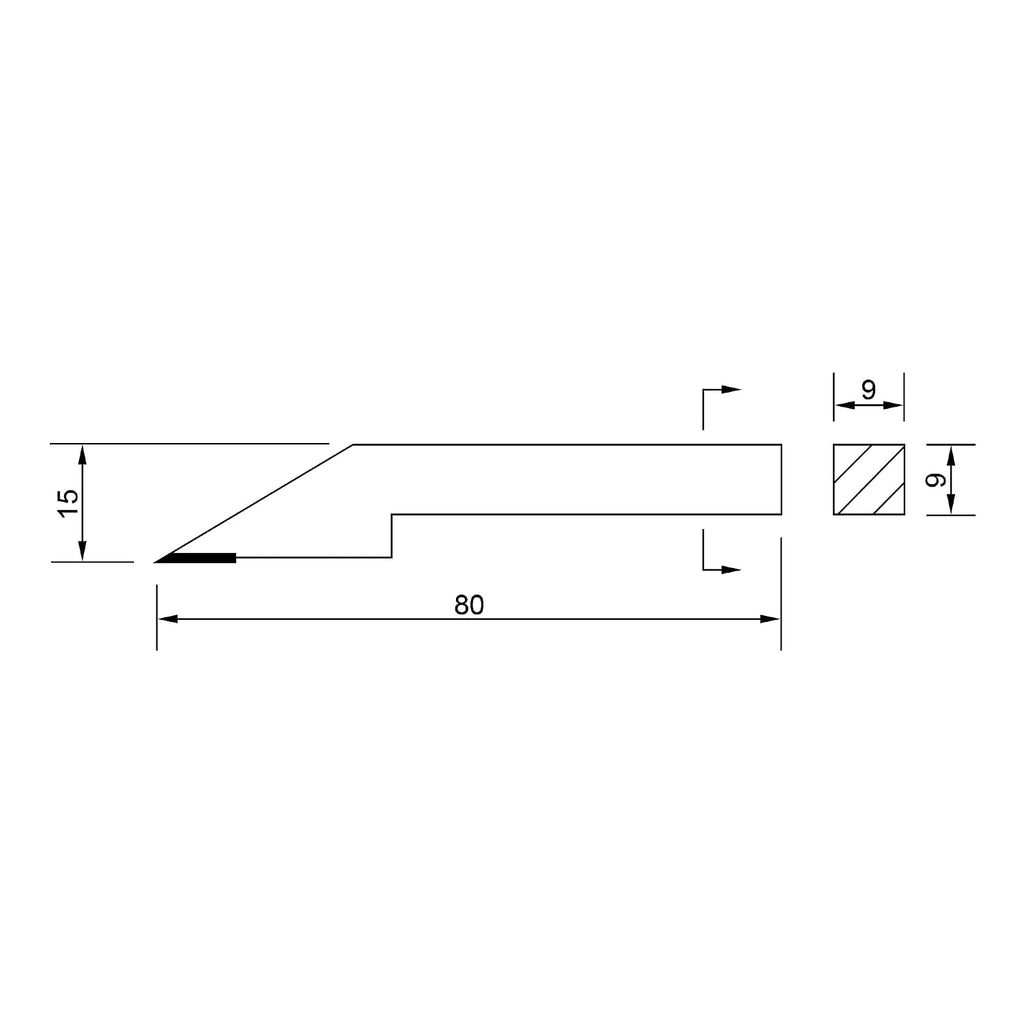 Dasqua Carbide Scriber for Height Gauges Carbide-Tipped Scribe