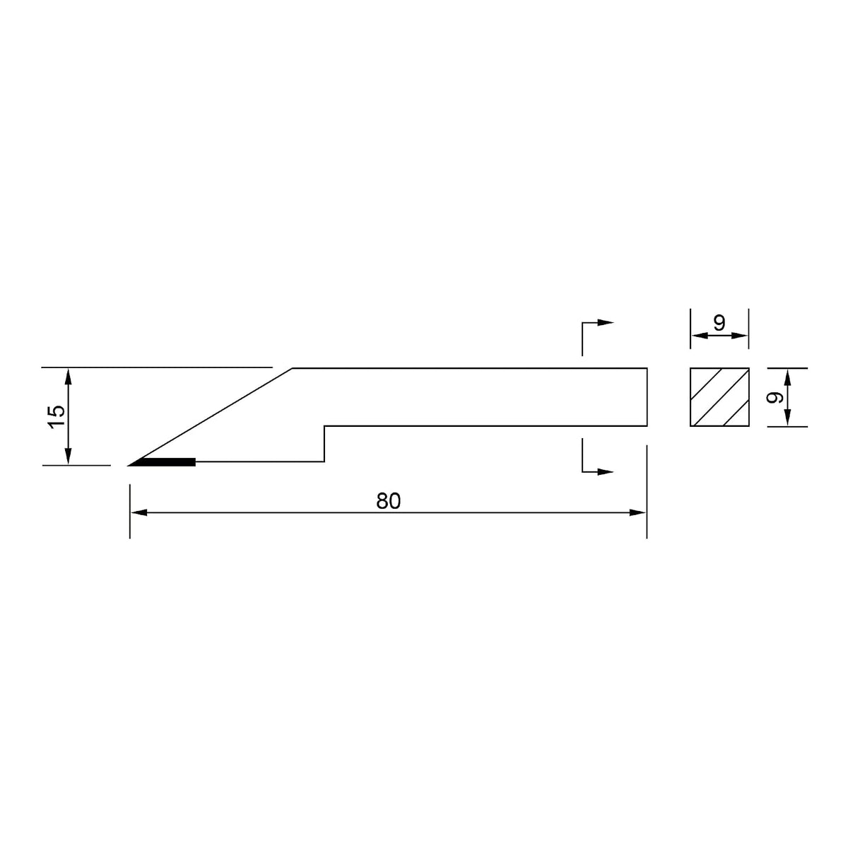 Dasqua Carbide Scriber for Height Gauges Carbide-Tipped Scribe