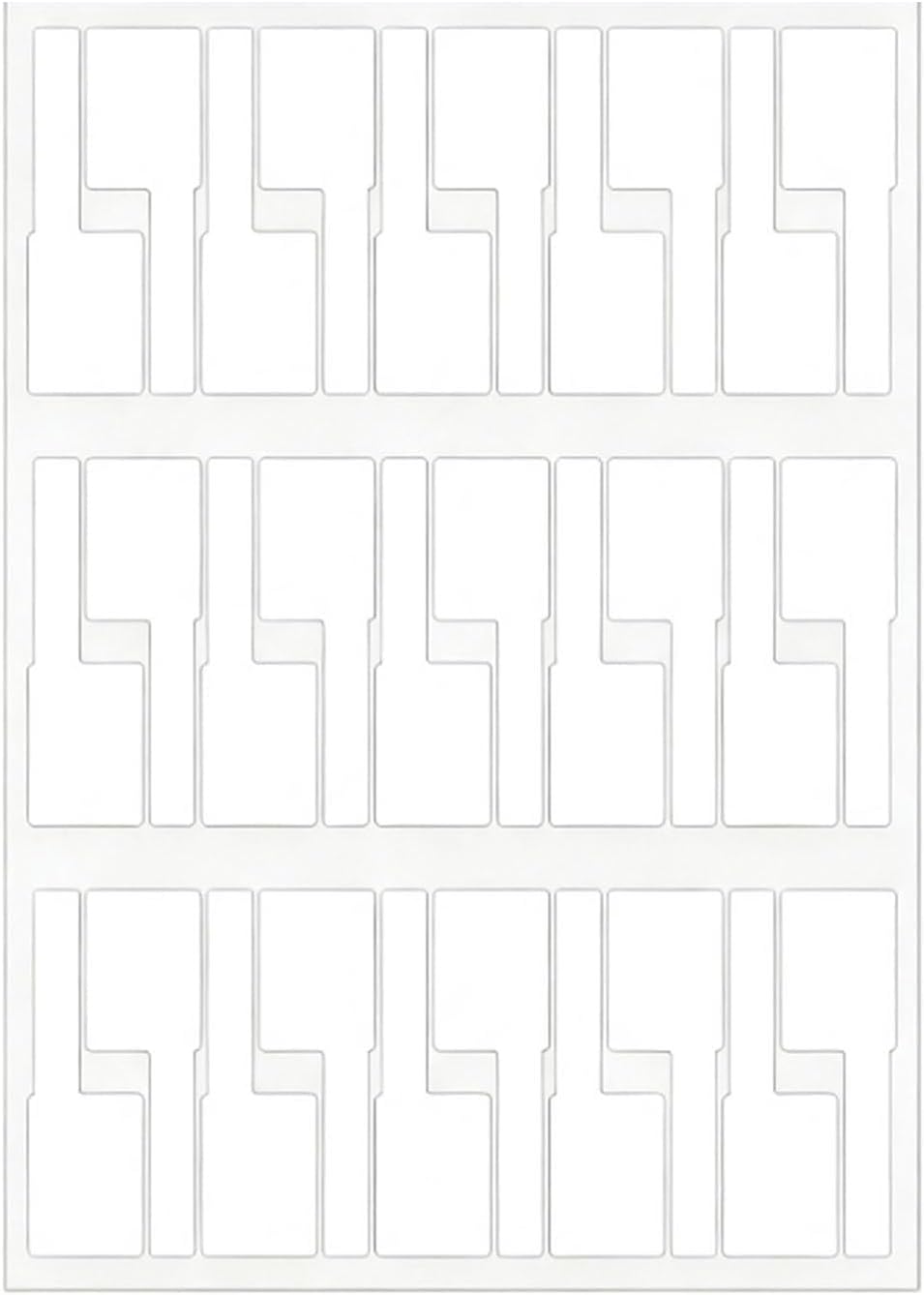 64Pcs L Shape Floor Marking Tape, Location Marking Corner (White)