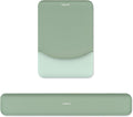Keyboard Wrist Rest & Mouse Pad with Wrist Rest, Green | Rectangular Ergonomic Mousepad, Non-Slip Base, Home/Office