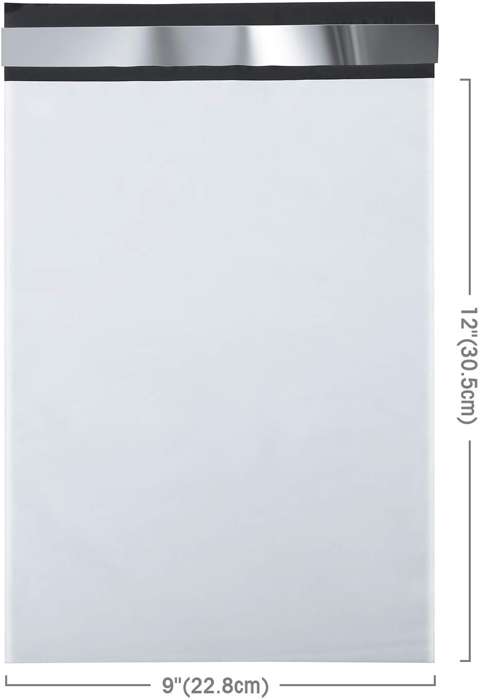Poly Mailers 9x12" 100 Pack,Durble Shipping Bags For Clothing,White | Strong Adhesive Packaging Mailers Poly
