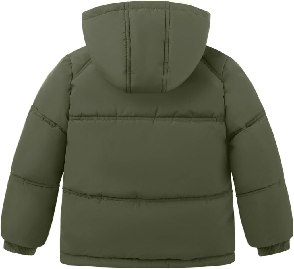 Boys Winter Coat Boys' Thick Puffer Jackets with Removable Hood Warm Quilted Coats Big Boys