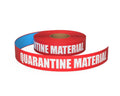 Inline Industrial, 5S Floor Marking Tape, Location/Placement Marking (Quarantine Material Text, Red, 2")