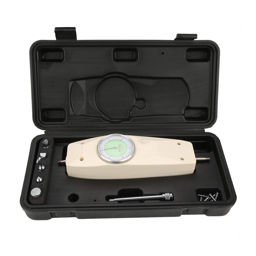Oumefar 200N Force Gauge, Push Pull Analog Dynamometer Kit Mechanical Force Measuring Meter Instrument Tester NK-200 Push Pull Force Force Tester Meter
