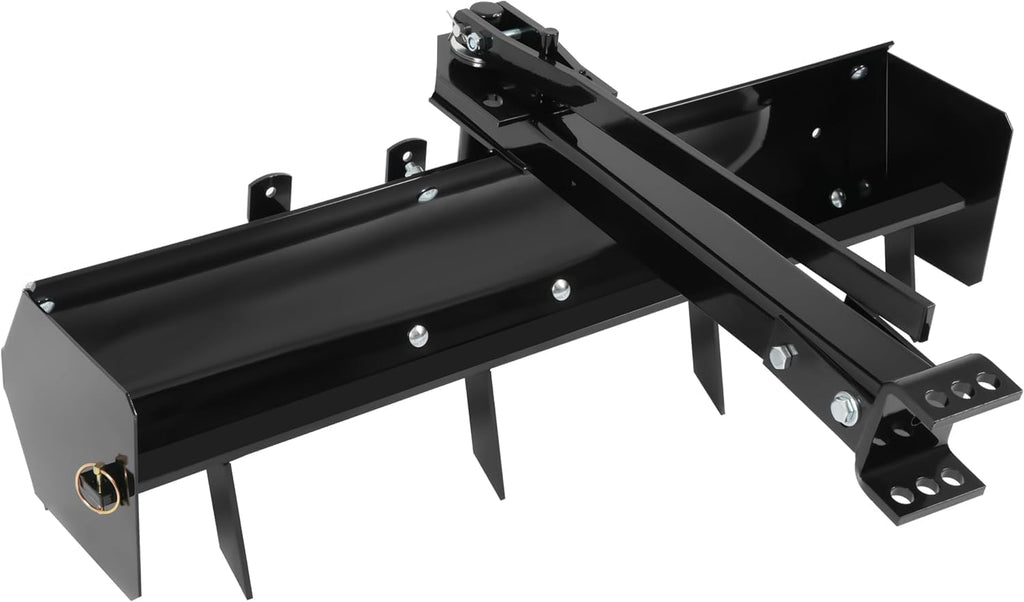 39.75" Box Scraper Compatible with ATV UTV Grader Lawn Tractor Attachments w/Adjustable Blade Sleeve Hitch Tow Behind