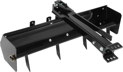 39.75" Box Scraper Compatible with ATV UTV Grader Lawn Tractor Attachments w/Adjustable Blade Sleeve Hitch Tow Behind
