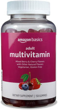 Adult Multivitamin Gummies, Mixed Berry & Cherry Flavors, 150 Count, 75-Day Supply, Pack of 1 (Previously Solimo)