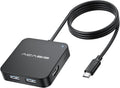USB C Hub Long Cable 4FT 10Gbps, Multiport Adapter with 4K 60Hz HDMI, 100W Power Delivery, 3 USB A3.1+1 USB-C 3.1