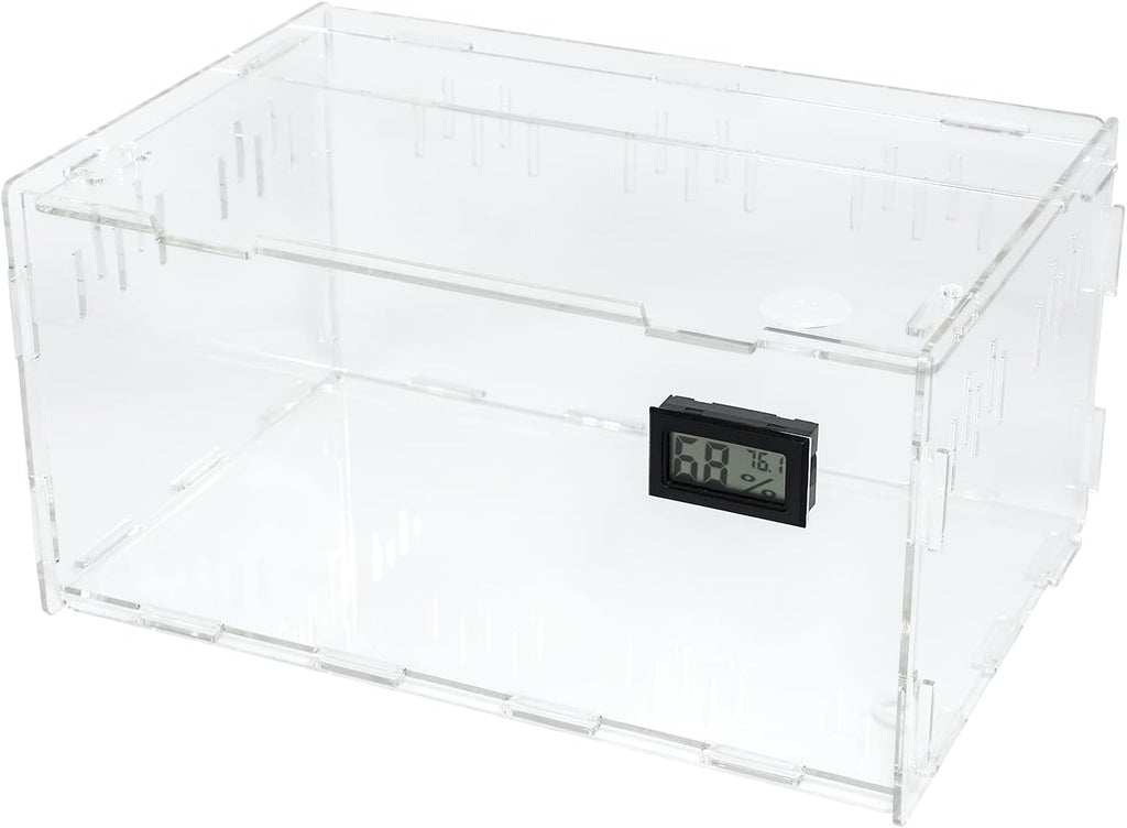 Acrylic Reptile Terrarium Breeding Tank Enclosure 11.4"x7.7"x5.9"