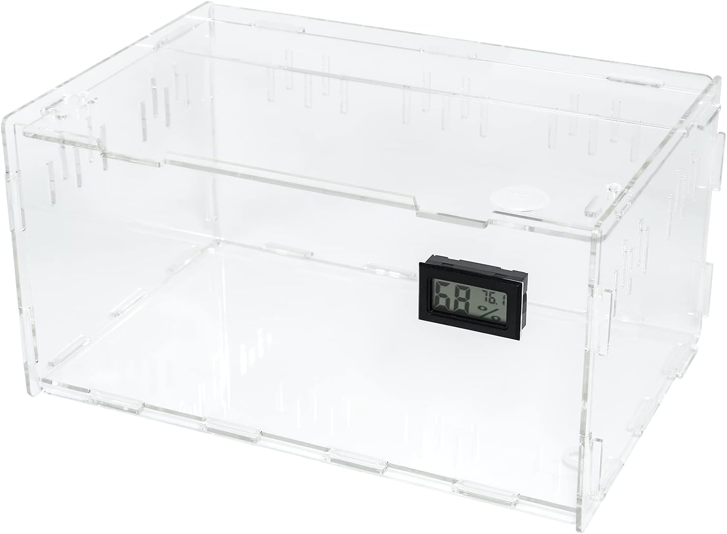 Acrylic Reptile Terrarium Breeding Tank Enclosure 11.4"x7.7"x5.9"