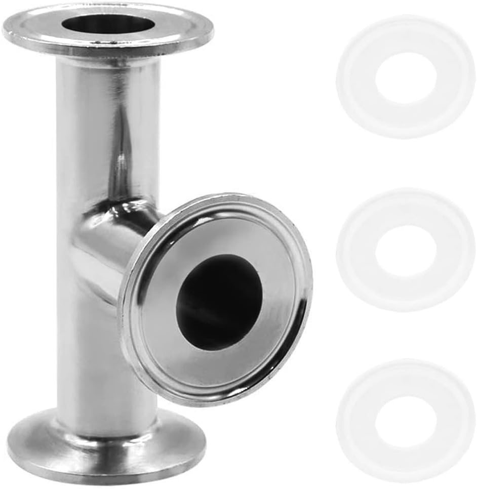 Beduan 1.5 Tri Clamp Tee 3 Way 304 SS Sanitary Fitting 25mm Pipe OD