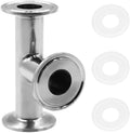 Beduan 1.5 Tri Clamp Tee 3 Way 304 SS Sanitary Fitting 25mm Pipe OD