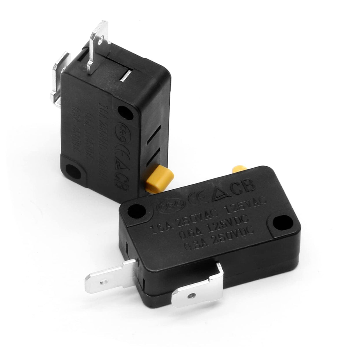 BokWin KW3 Snap Action Switch, 2 Pcs, 125V/250V, Normally Open