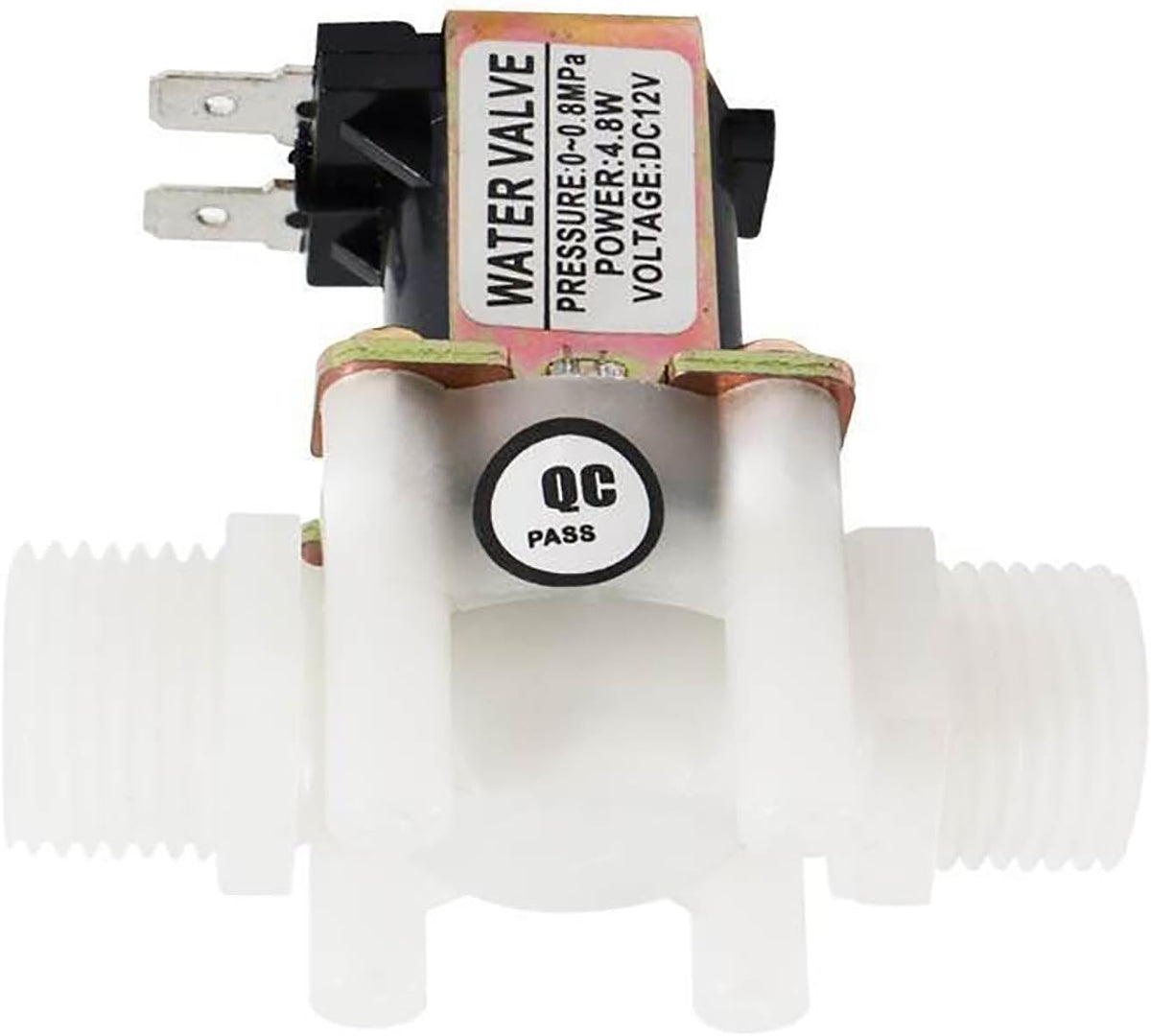 1/2" DC 12V Solenoid Valve N/C Normally Closed Water Inlet Flow Switch