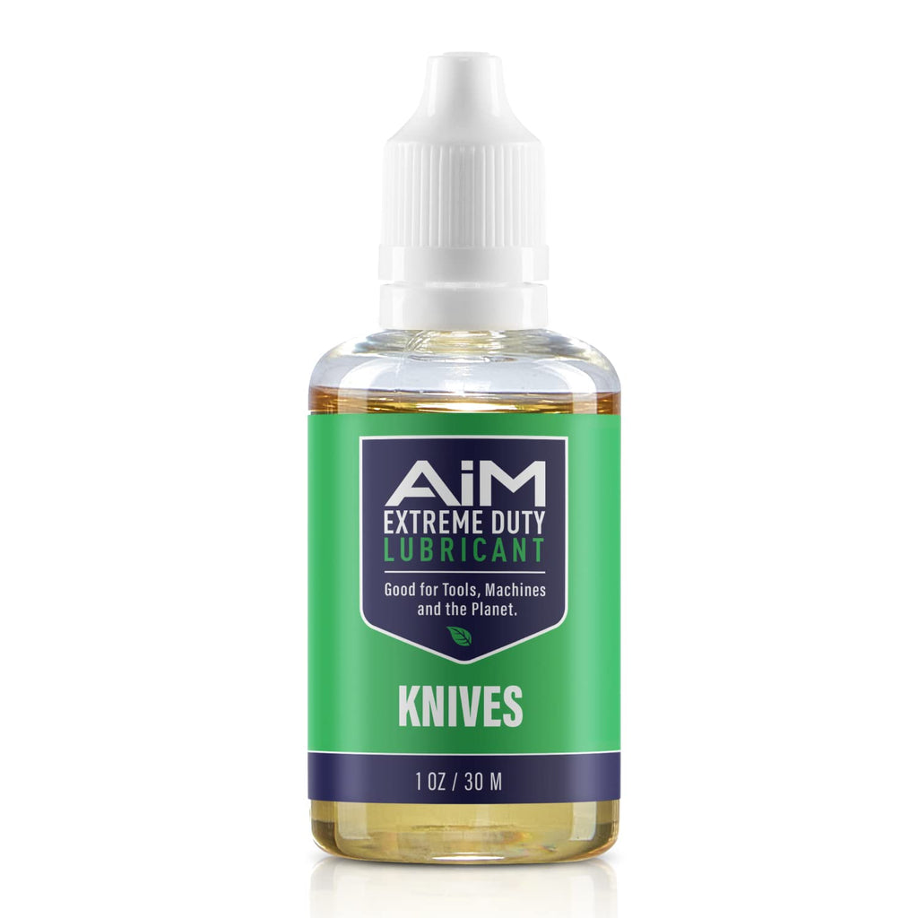AiM Knife Oil - 1oz - Pivot Lube & Pocket Knife Cleaning - Non-Food Grade Mineral Mixture - Nano Technology - Blade