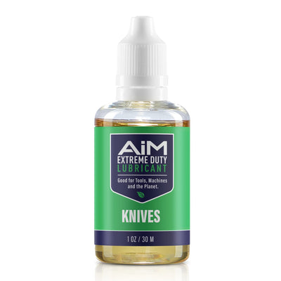 AiM Knife Oil - 1oz - Pivot Lube & Pocket Knife Cleaning - Non-Food Grade Mineral Mixture - Nano Technology - Blade