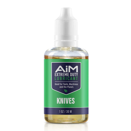 AiM Knife Oil - 1oz - Pivot Lube & Pocket Knife Cleaning - Non-Food Grade Mineral Mixture - Nano Technology - Blade