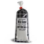Wild Game Meat Bags, 1 lb, 1000 Count, Black Plaid