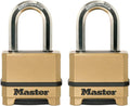 Combination Padlock Heavy Duty Outdoor Lock 2-Pack M175LFEC2 | Maximum Security Set Your Own 4-Digit Combination Lock
