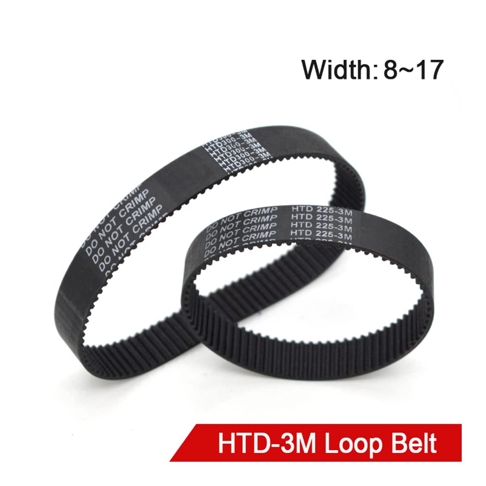 1PCS HTD 3M Closed Loop Timing Belt Transmission Belts,3M-225-9