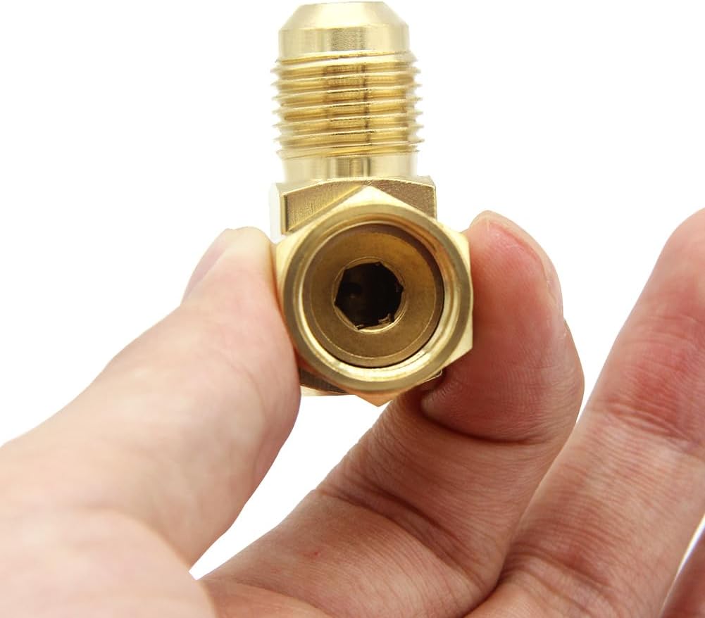 Hooshing 2PCS 90° Elbow Flare Swivel Fitting 3/8" Female to Male Connector
