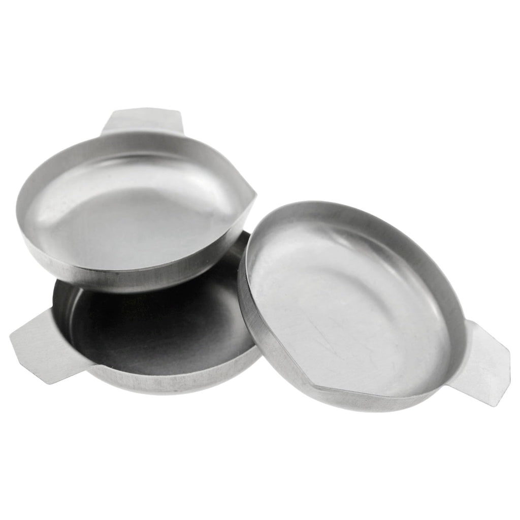 5 Pcs Silver Set, Includes 4 Electronic Scale Trays and 1 Scoop