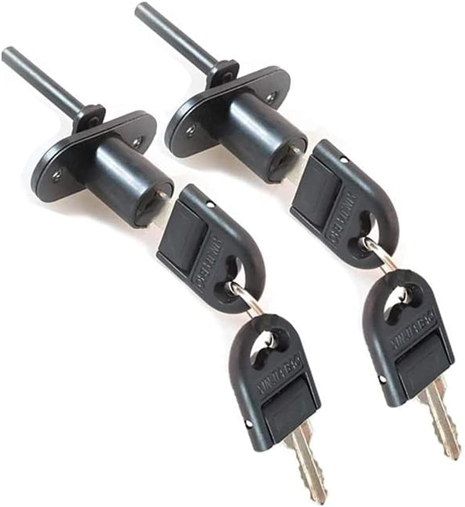 2 Pcs Drawer Lock Cabinet Locks with Keys, Zinc Alloy Desk Locks File Cabinet Lock for Furniture Locker Showcase
