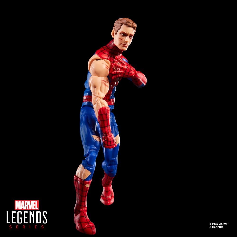 Legends Series Magic: The Gathering Battle-Damaged Spider-Man, 6-Inch Action Figure Toy & Exclusive Foil Collectible