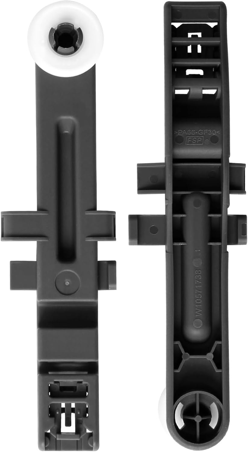 2 Pack W10571738 Dishwasher Upper Dishrack Adjuster And Wheel Assembly