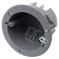 1 Gang Round Old Work Ceiling Box, 18 Cubic Inches (1 Pack) | 4.25” Dia PVC Round Old Work Outlet Box,Grounded